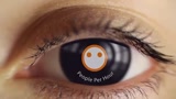 Make an eye reveal your logo